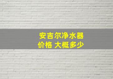 安吉尔净水器价格 大概多少